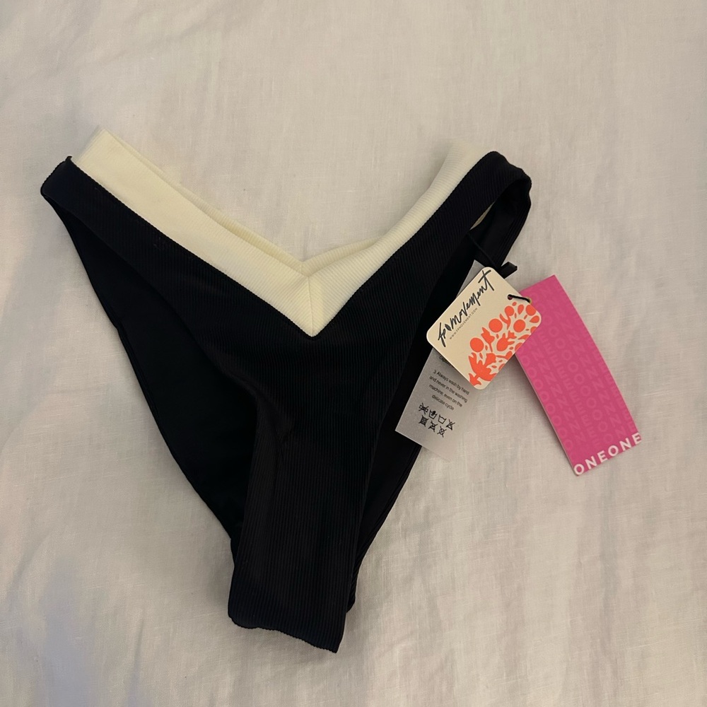 Black/White Free People x One One Bikini Bottoms